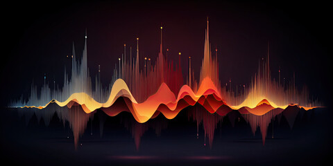 sound waves equalizer. Generative AI