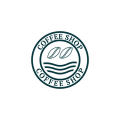 Vector logo coffee shop vintage