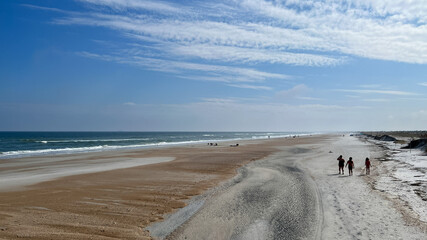 The beach at Little Talbot Island State Park near Amelia Island, FL