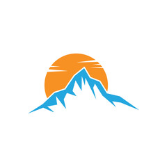 Obraz premium mountain logo icon design vector