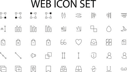 Vector illustration ui universal icon concept web icon  set