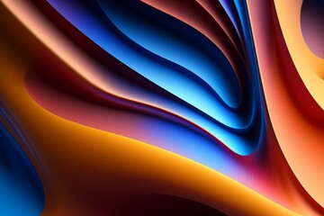 abstract background with waves ai generative 