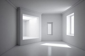 empty room with a window