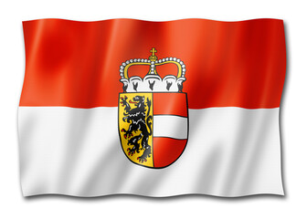 Obraz premium Salzburg Land flag, Austria