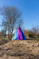 wigwam rainbow colors..