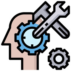 support line icon,linear,outline,graphic,illustration