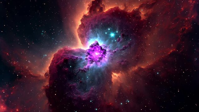Nebula Travel Looped Background