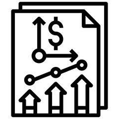 finance line icon,linear,outline,graphic,illustration