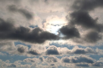 Fototapeta premium clouds and sun
