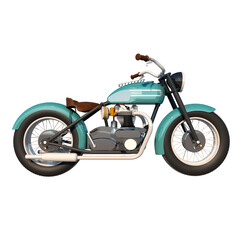 Obraz premium City urban motorcycle vitange 1950s 1- Lateral view png