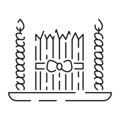 Traditional Norooz holiday, Nawrouz line icon, Newroz sign, Novruz Azerbaijan, Nowrouz Iranian or Persian New Year, samani Kazakhstan or Nauryz, Nooruz Turkmenistan Nowruz, Nevruz, Iran Nowruz