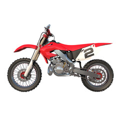 Obraz na płótnie Canvas off road motorcycle motocross 1- Lateral view png