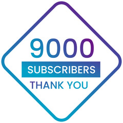 Banner thank you 9000 subscribers