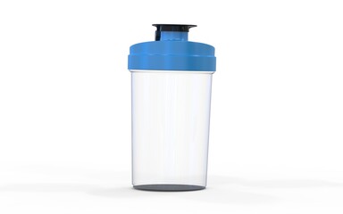 gym bottle or shaker lighter isolated on white