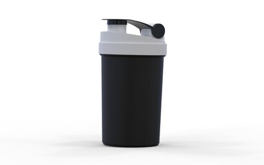 gym bottle or shaker lighter isolated on white