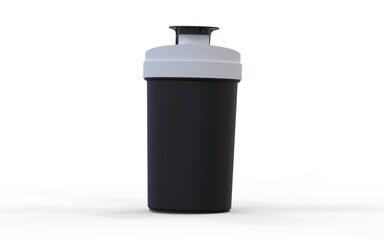 gym bottle or shaker lighter isolated on white