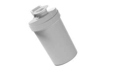 gym bottle or shaker lighter isolated on white