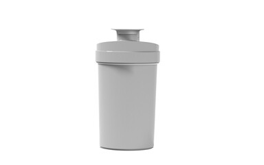 gym bottle or shaker lighter isolated on white