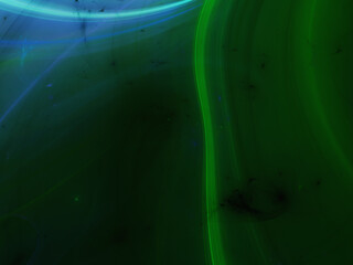 blue and green abstract fractal background 3d rendering illustration