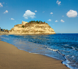Former 4th century monastery on top of the Sanctuary of Santa Maria Island - Tropea, Calabria, Italy. 