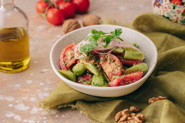 salad with vegetables