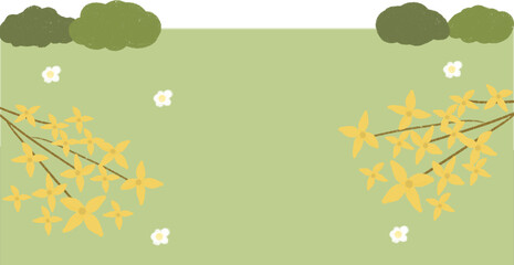 봄학기 일러스트
