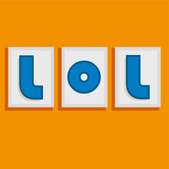 Art of style memphis with word IOI