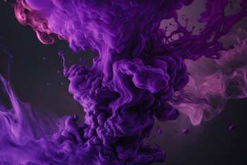 Fototapeta premium Purple smoke. Generative AI.