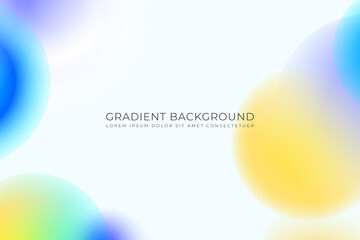 Gradient holographic background. Blurred texture effect. bright yellow green blue colored modern abstract graphic illustration