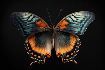 Fluttering Splendor: The Beauty of a Colorful Butterfly. Ai generated.