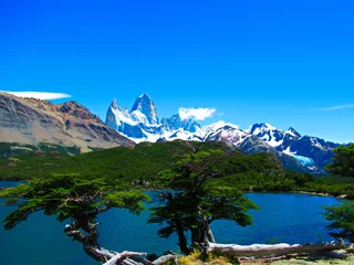 Photo sur Plexiglas Fitz Roy Massif du Fitz Roy, Patagonie argentine 