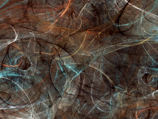 brown abstract fractal background 3d rendering illustration