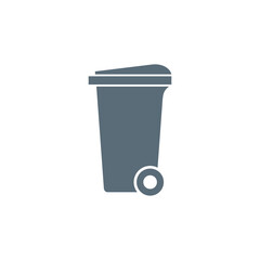 Trash Bin Icon Vector Template