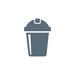 Trash Bin Icon Vector Template