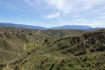 Fototapeta na wymiar mountainous landscape in the south of Granada