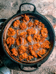 cooking delicious street food.