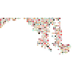 Maryland Silhouette Pixelated pattern map illustration