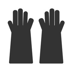 Obraz premium Safety Gloves icon finger