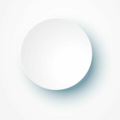 Abstract white background with 3D circles pattern, interesting white grey vector background illustration.