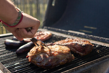 ROAST MEAT MADE ON GRILL