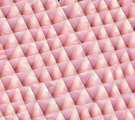 pink 3d abstract background. Generative AI