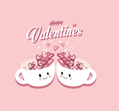 Valentine's day vectors may include images of red roses, red hearts, or images of couples kissing. It is used to iden