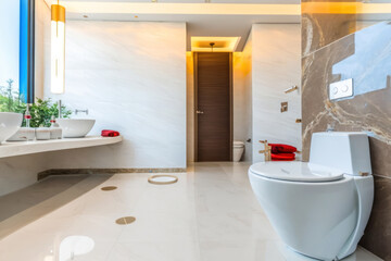 luxury and stylish bathroom, Generative AI