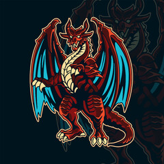 Dragon Vector Art, Illustration, Icon and Graphic