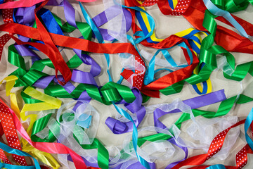 Colorful texture. Colored ribbons. Background