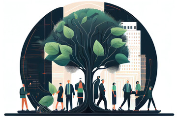 People caring their city