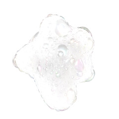 背景透過した石鹸の泡　PNG