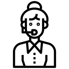 calling line icon,linear,outline,graphic,illustration