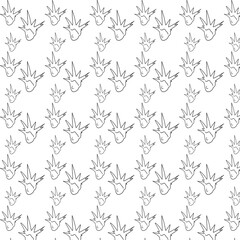 Fototapeta premium Punk hairstyle pattern