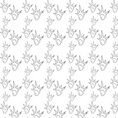 Fototapeta premium Punk grunge hairstyle pattern